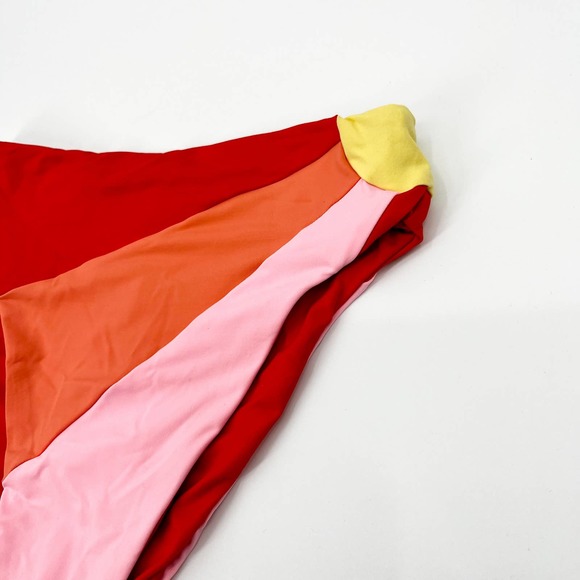 BRAND NEW L*Space Luca Sunburst Bitsy Bikini Bottoms Pink Stripes Size XS - Picture 3 of 8